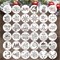 36 Pcs Small Christmas Stencils for Painting on Wood 3"L x 3"W